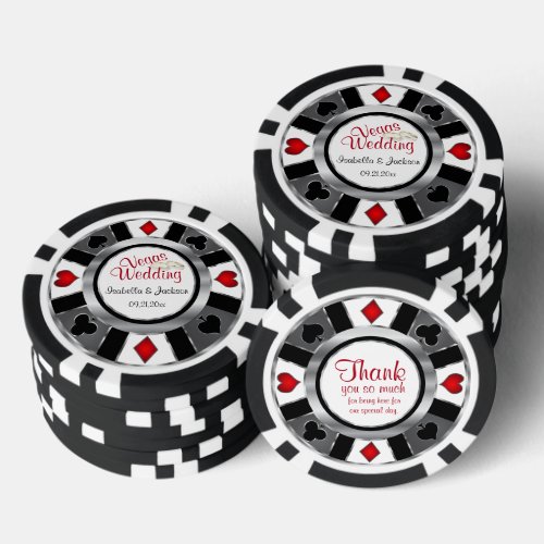 Married Las Vegas Style Poker Chips