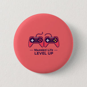 Married Life Level Up Gaming Art Button