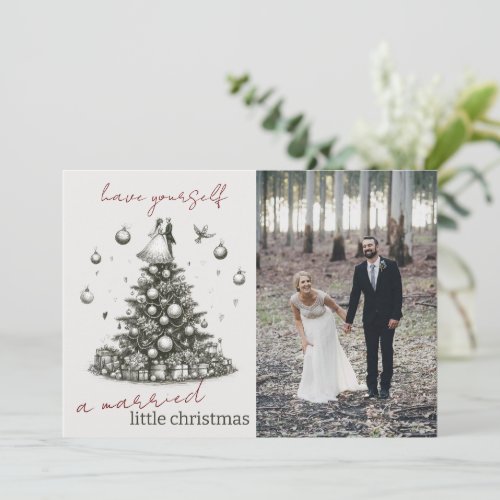 Married Little Christmas Holiday Card