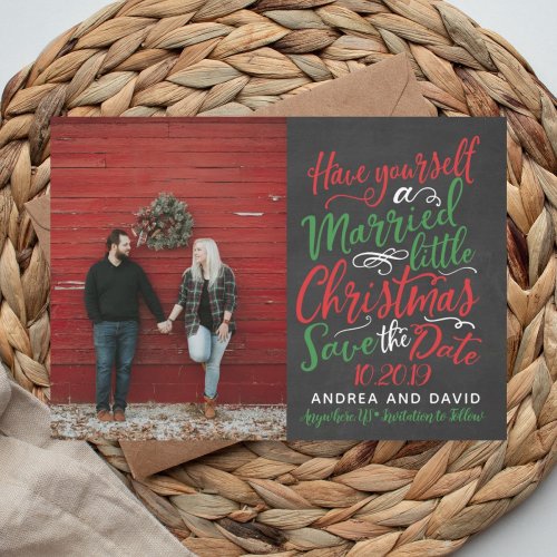 Married Little Christmas Save The Date