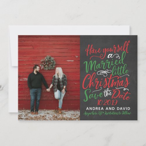 Married Little Christmas Save The Date