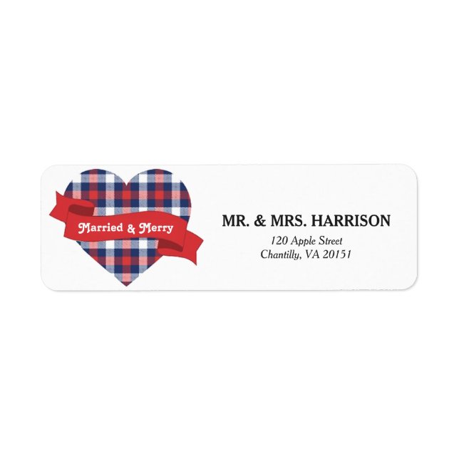 Married & Merry Address Label (Front)