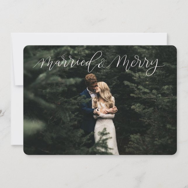 Married & Merry Christmas Card (Front)