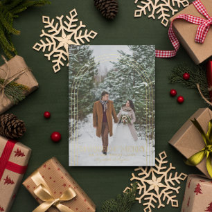 Married & Merry Christmas Wedding Announcement