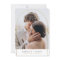Married & Merry Gold Arch Christmas Holiday Photo