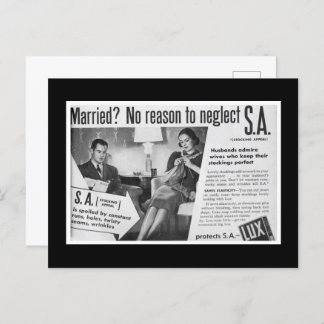 Married? No Reason to Neglect “S.A.” 😑 Postcard