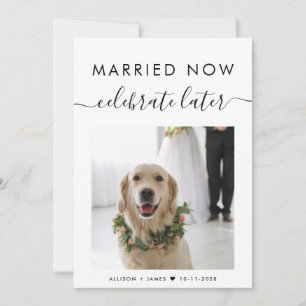 Married Now Celebrate Later Photo Elopement