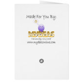 Married Penguins In Love Cards (Back)
