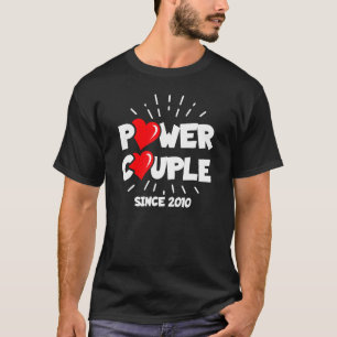 Married Since 2010 - Power Couple - 13th Wedding A T-Shirt