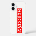 Married Stamp iPhone 16 Case