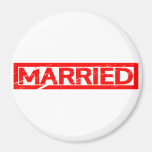 Married Stamp Magnet