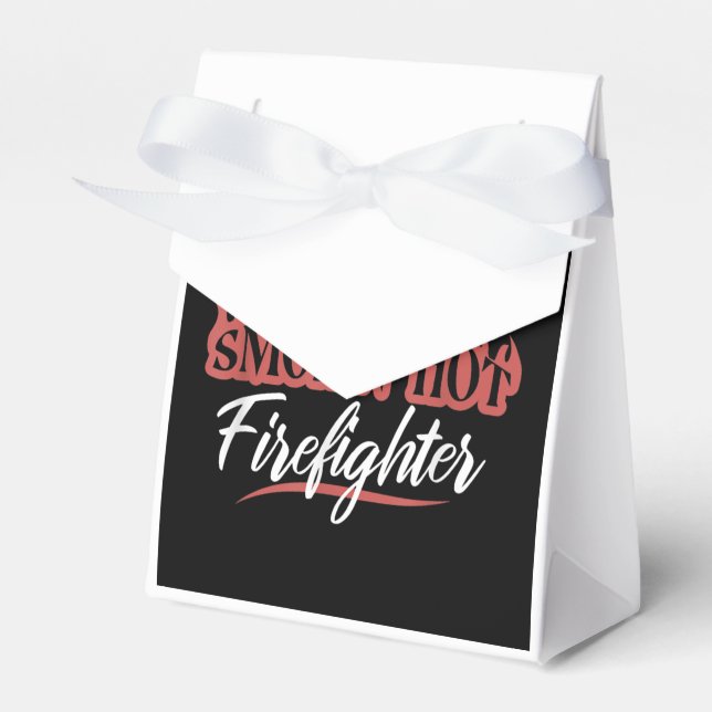 Married To a Smokin Hot Firefighter Favor Boxes (Front Side)