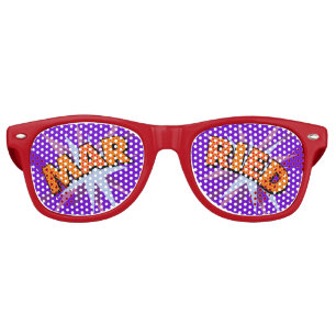 MARRIED Wedding Fun Modern Retro Sunglasses