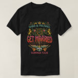 Married Wedding Retro 70s Band Concert Logo Theme  T-shirt at Zazzle