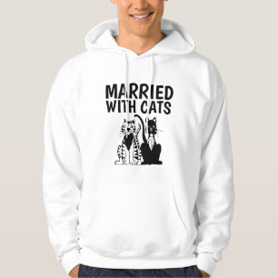 MARRIED WITH CATS, Funny Cat T-shirts & hoodies