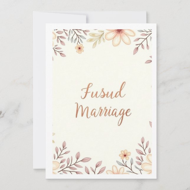 marrige party invitation (Front)