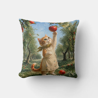 Marron’s Autumn Apple Tree Throw Pillow