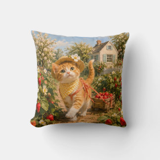 Marron’s Spring Garden Throw Pillow