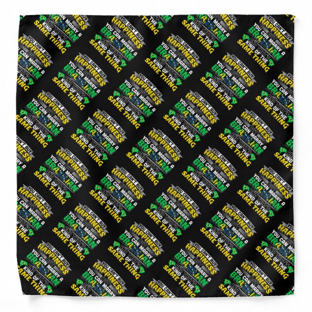 Marry a Brazilian - Brazil Happiness Bandana (Front)