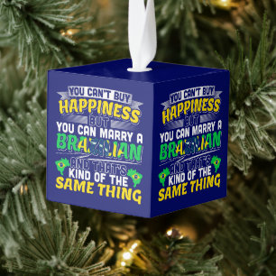Marry a Brazilian - Brazil Happiness Cube Ornament