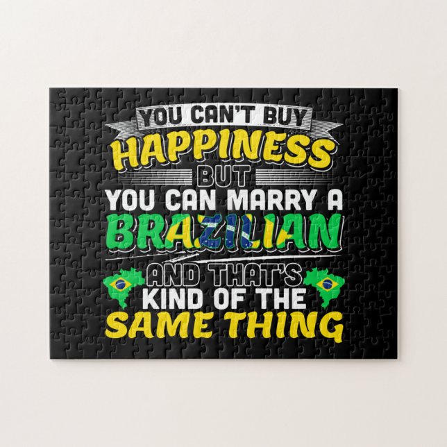 Marry a Brazilian - Brazil Happiness Jigsaw Puzzle (Horizontal)