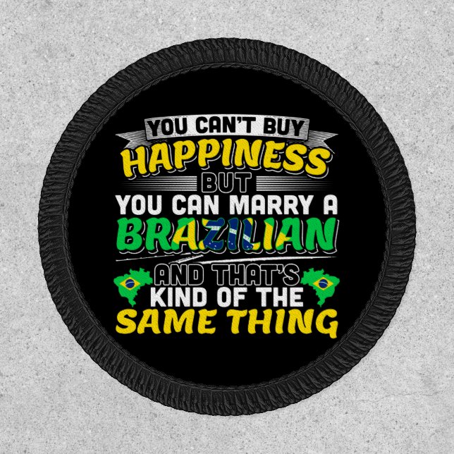 Marry a Brazilian - Brazil Happiness Patch (Front)
