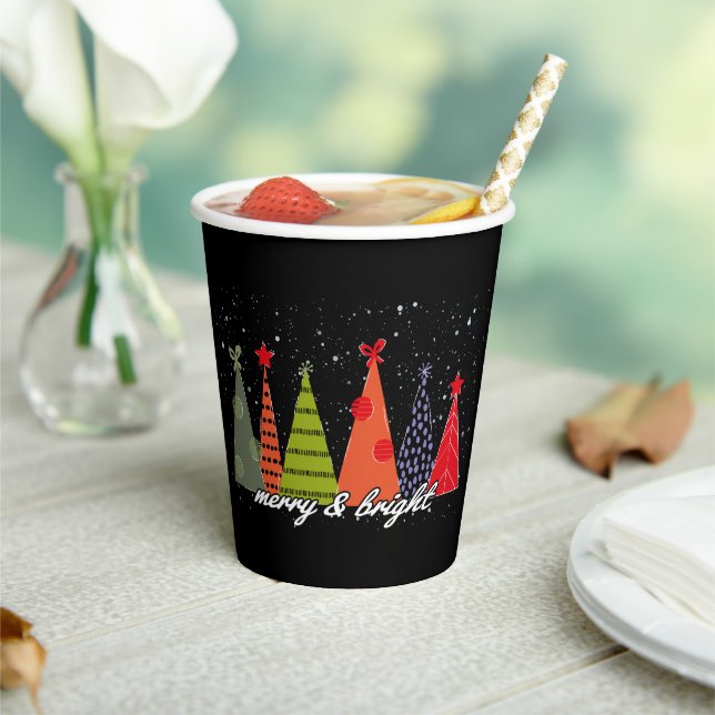 Marry and Bright Christmas Paper Cups (Insitu)