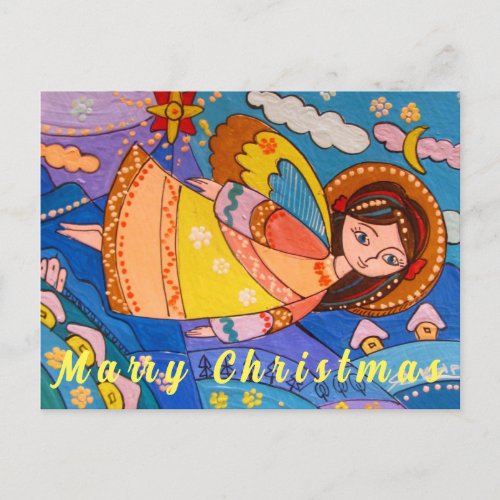 Marry Christmas angel  Postcard