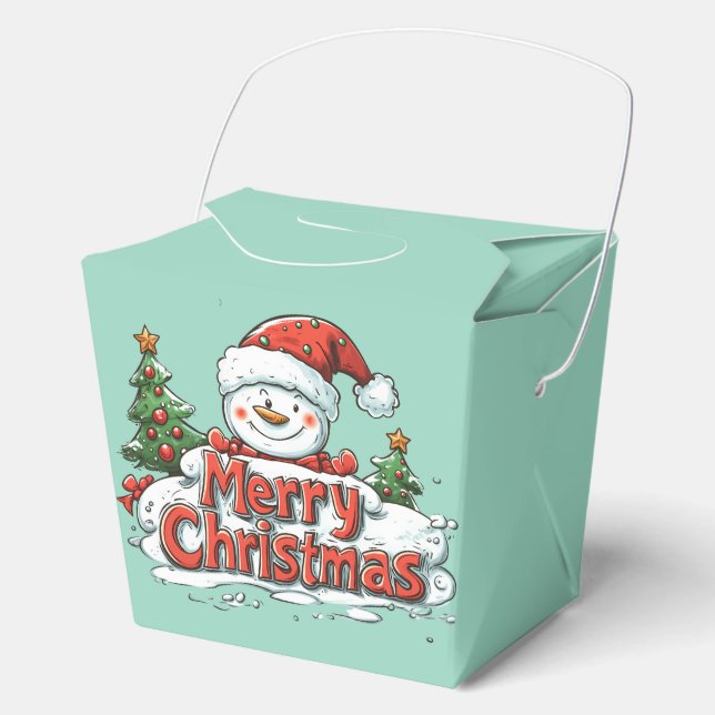 Marry Christmas  Favor Boxes (Front)