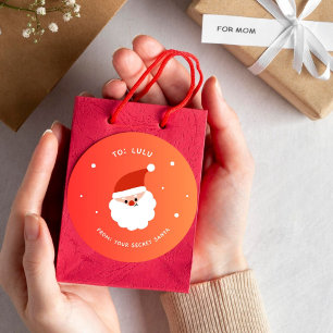 Marry Christmas Santa Claus Classic Round Sticker