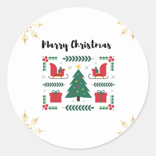  Marry Christmas Sticker