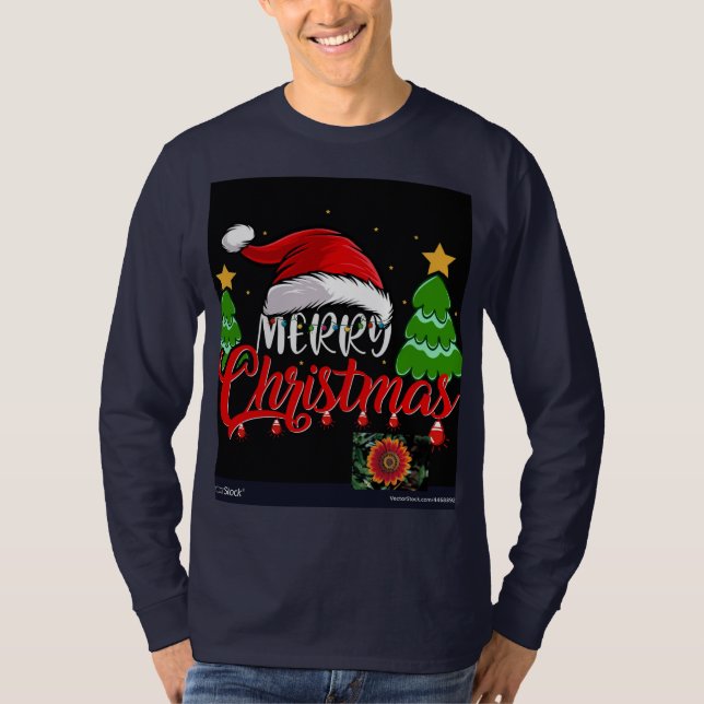 MARRY CHRISTMAS T SHIRT MEN CLASSIC  (Front)