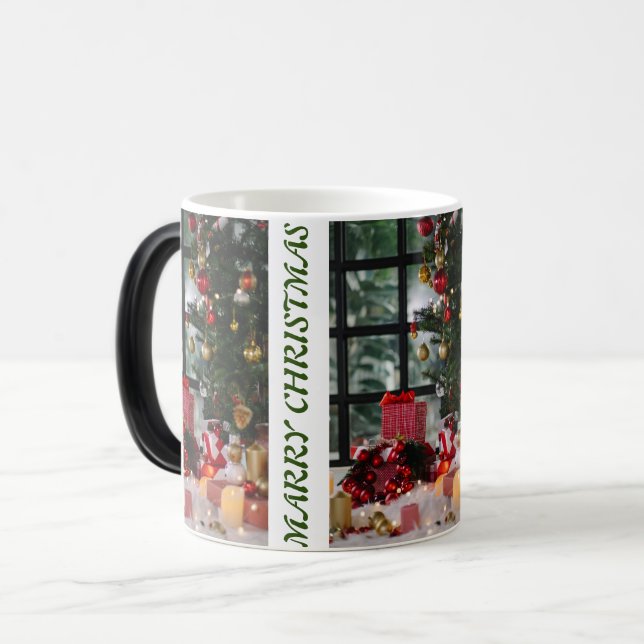 MARRY CHRISTMAS Two-Tone COFFEE MUG (Front Left)