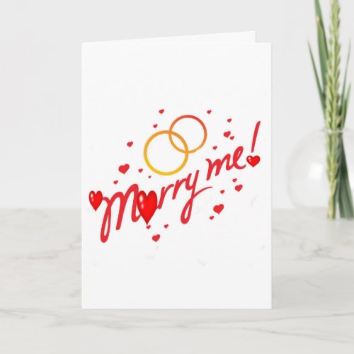 MARRY ME AND I WILL DO THE HAPPY DANCE HOLIDAY CARD