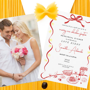 Marry Me Chicken Pasta R Wedding Rehearsal Dinner Invitation