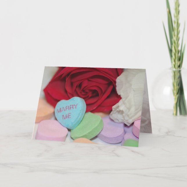 "Marry Me" Customizable Valentine's Card (Front)