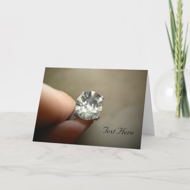 Marry Me Diamond Ring Card (Front)