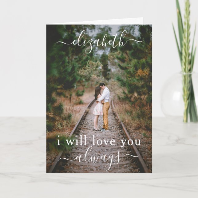 Marry Me Elegant 8 Photo Collage Marriage Proposal Card (Front)