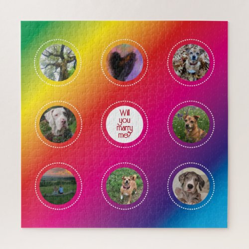 Marry Me Gay Wedding proposal  Jigsaw Puzzle