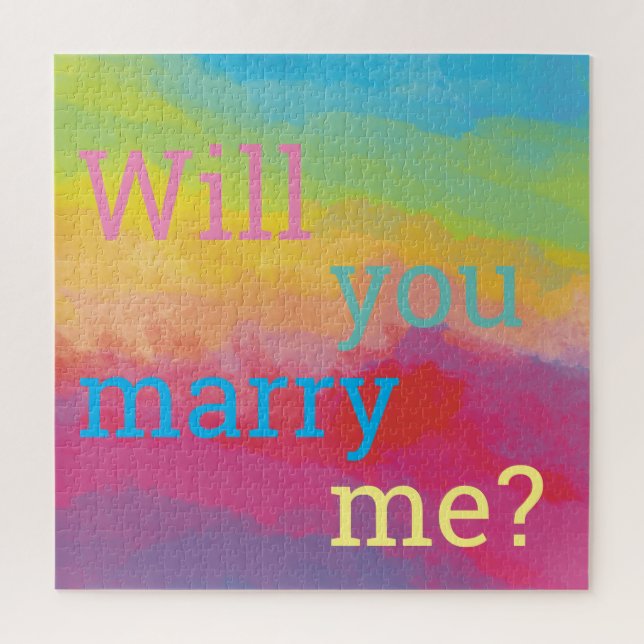 Marry Me Gay Wedding proposal Jigsaw Puzzle (Vertical)