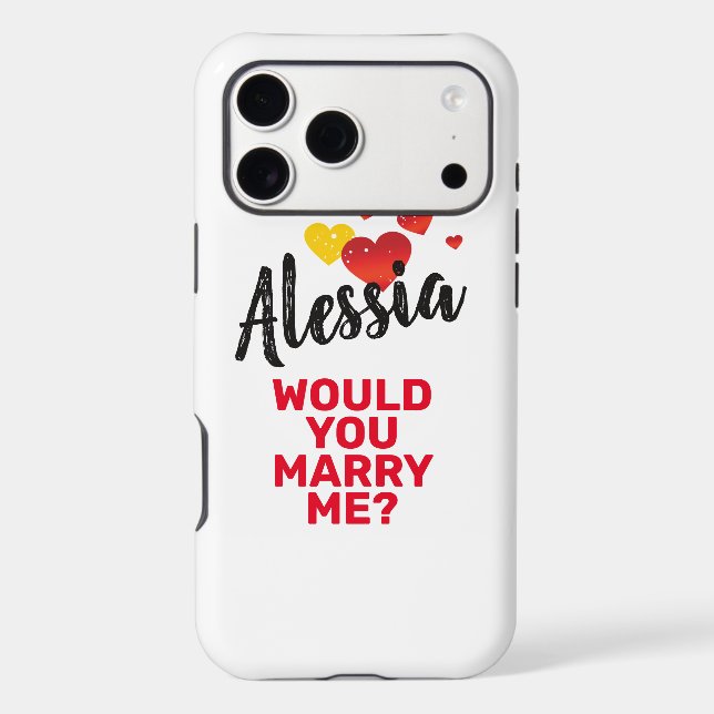 Marry Me Iphone Case (Back)