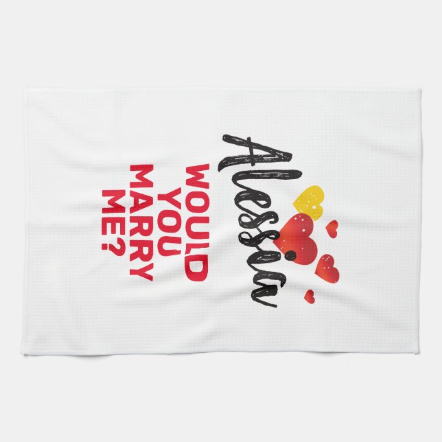 Marry Me Kitchen Towel (Horizontal)