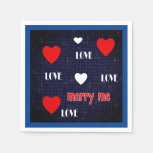 marry me napkins