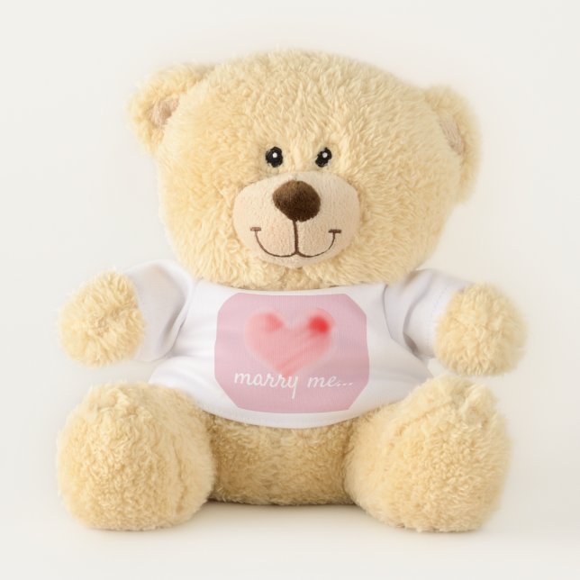 Marry Me (Pink) Teddy Bear (Front)
