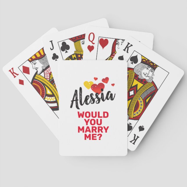 Marry Me Poker Cards (Back)