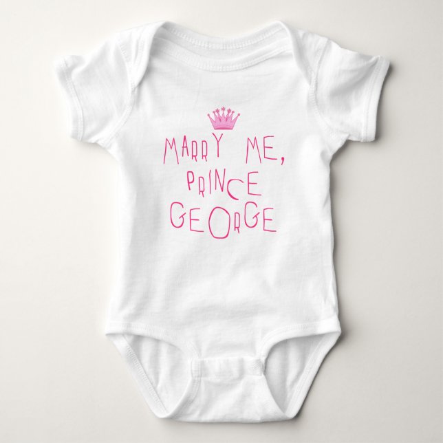 Marry Me Prince George Baby Bodysuit (Front)