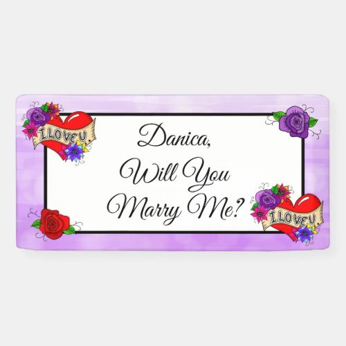 Marry Me  Proposal Banner