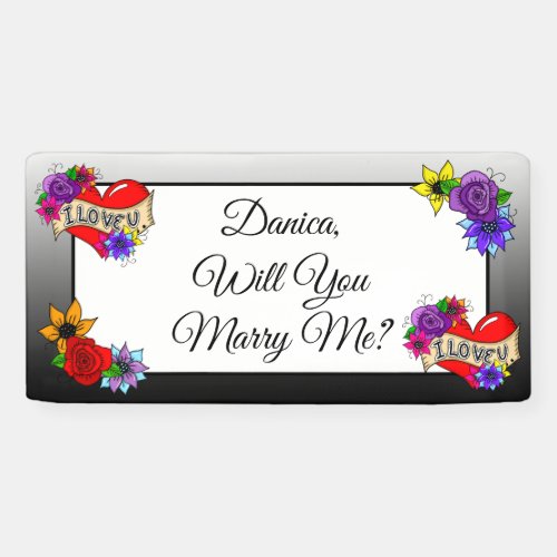 Marry Me  Proposal Banner