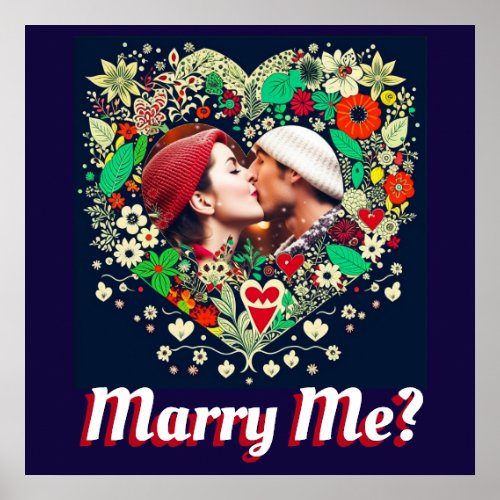 Marry Me  Proposal Poster