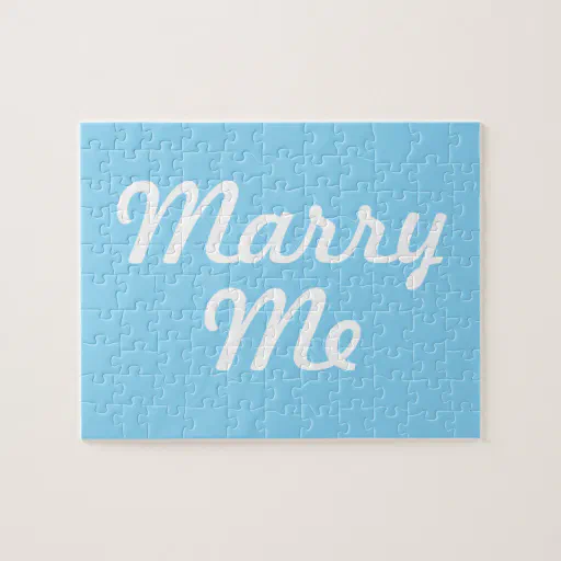 Marry Me puzzle -- choose any color background